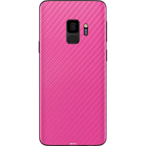 Pink Carbon Fiber Specialty Material Galaxy S9 Skin